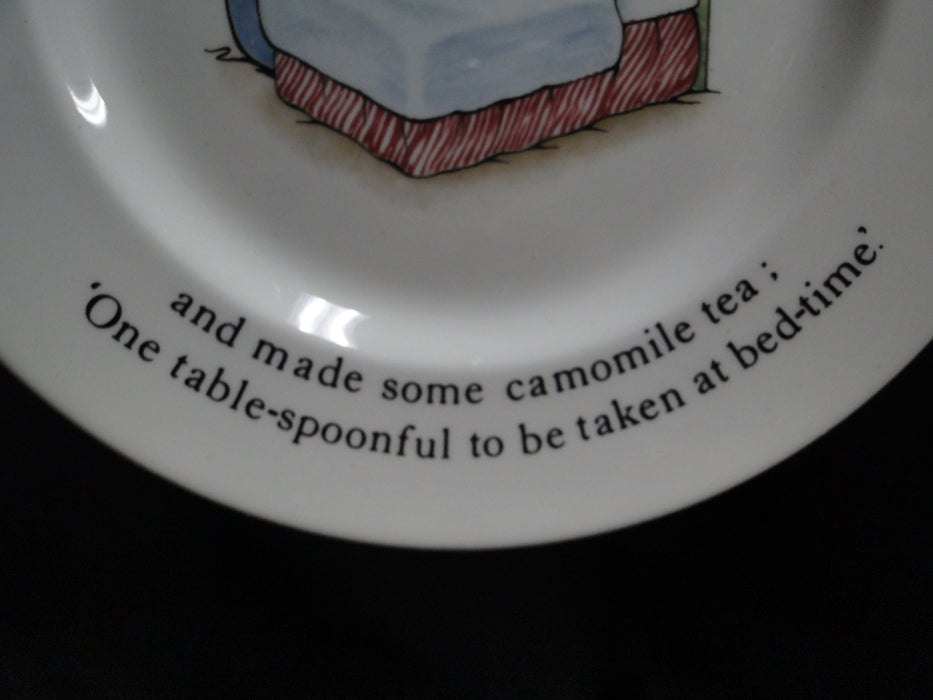 Wedgwood Peter Rabbit: "Put Him to Bed" Children's Plate, 6 7/8"