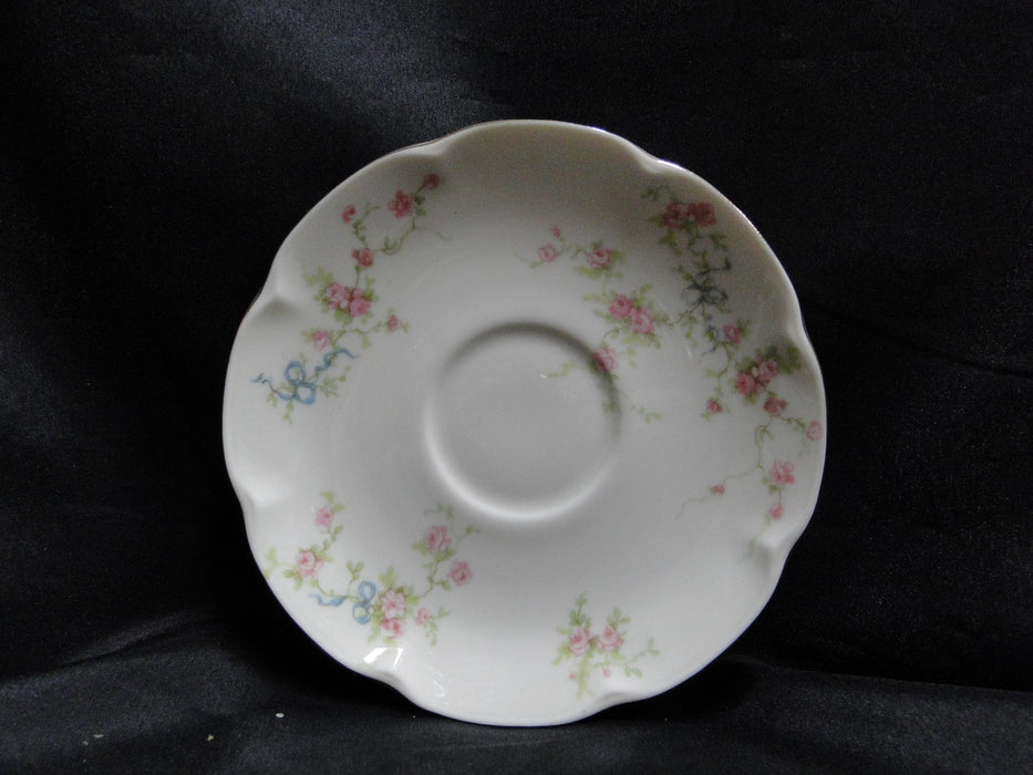 Haviland (New York) Rosanne, Blue Ribbon: 5 3/4" Saucer Only, No Cup
