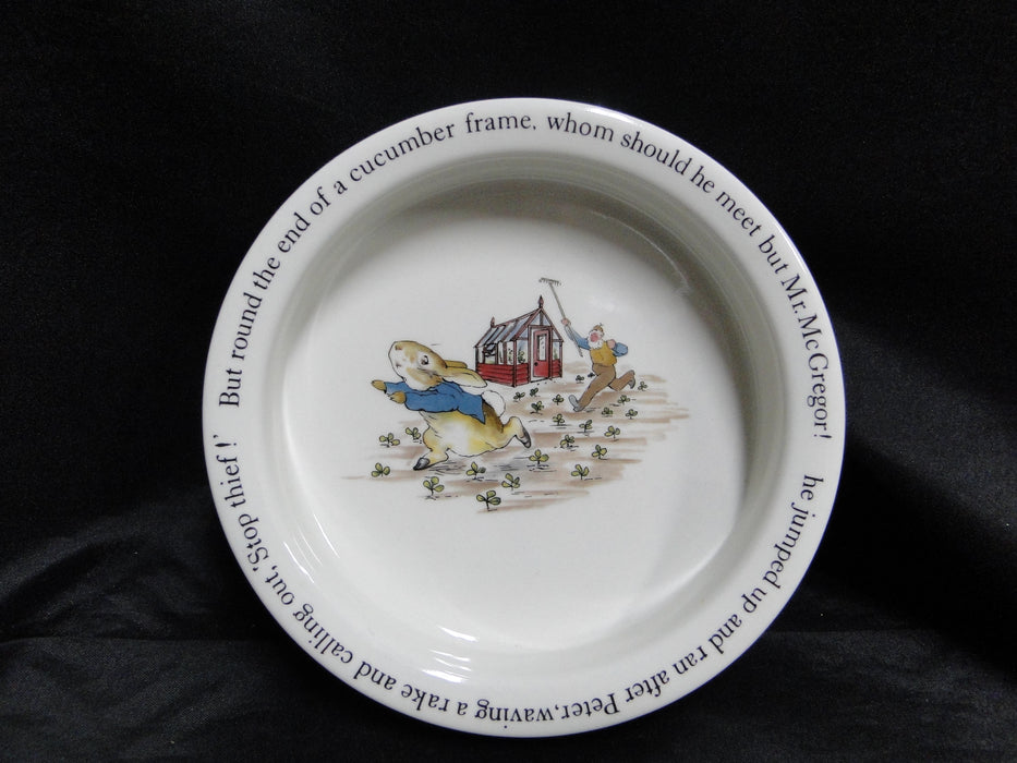 Wedgwood Peter Rabbit: "Stop Thief" Children's Porringer Bowl, 6 3/8" x 1 3/8"