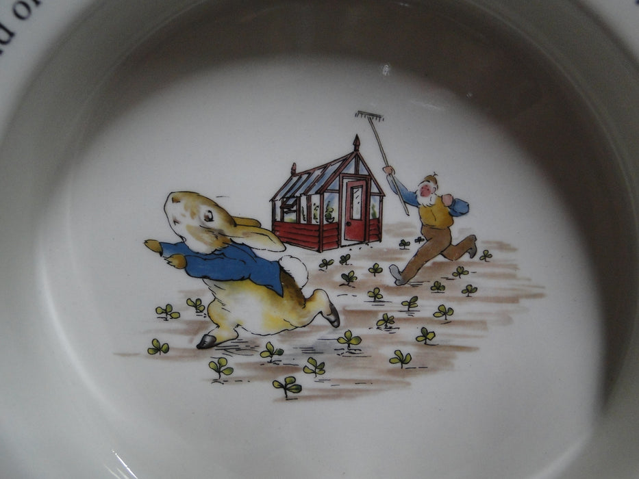 Wedgwood Peter Rabbit: "Stop Thief" Children's Porringer Bowl, 6 3/8" x 1 3/8"