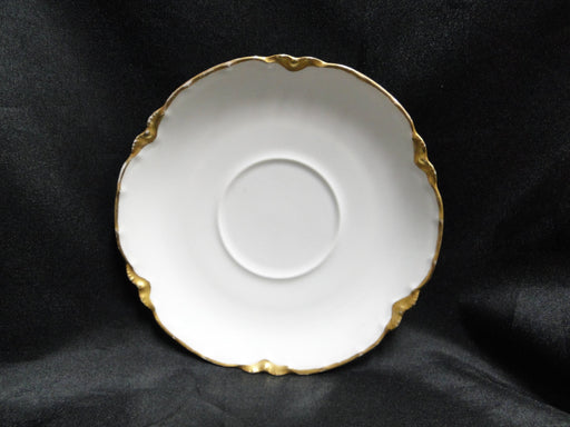 Haviland (Limoges) Schleiger 15, Wavy Gold Trim: 5 7/8" Saucer (s) Only