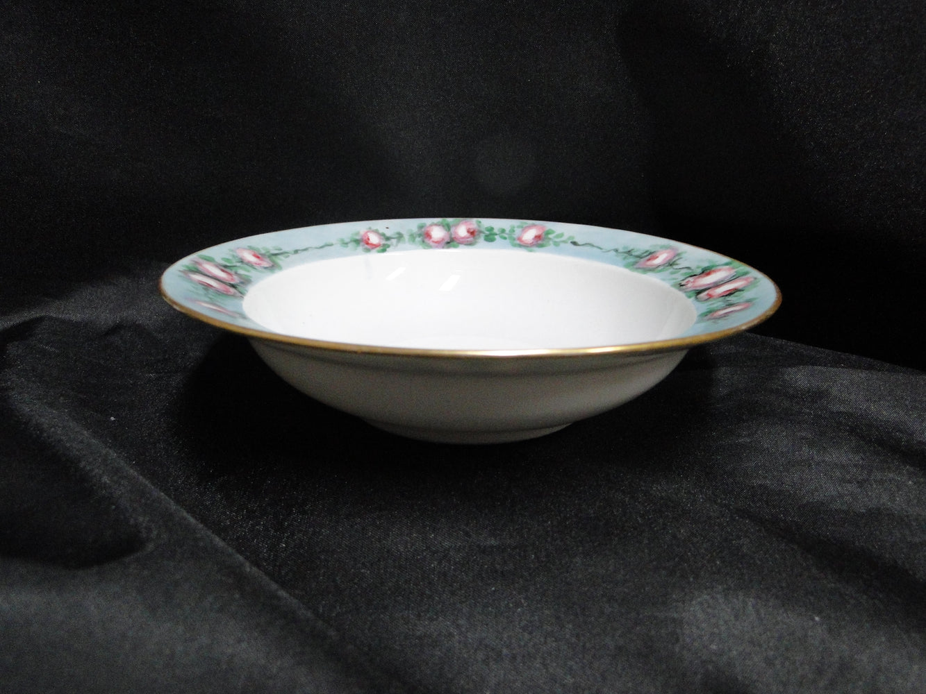 Krautheim Franconia Handpainted Pink Roses: Cereal Bowl, 6 3/8" x 1.5"