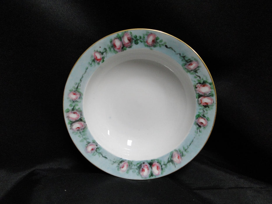 Krautheim Franconia Handpainted Pink Roses: Cereal Bowl, 6 3/8" x 1.5"
