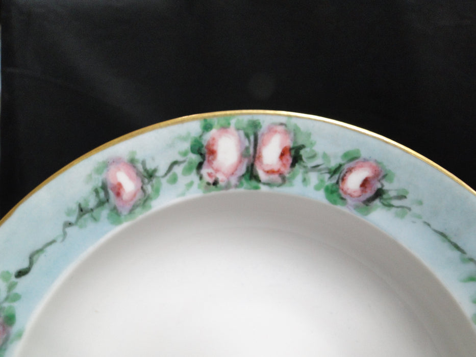 Krautheim Franconia Handpainted Pink Roses: Cereal Bowl, 6 3/8" x 1.5"