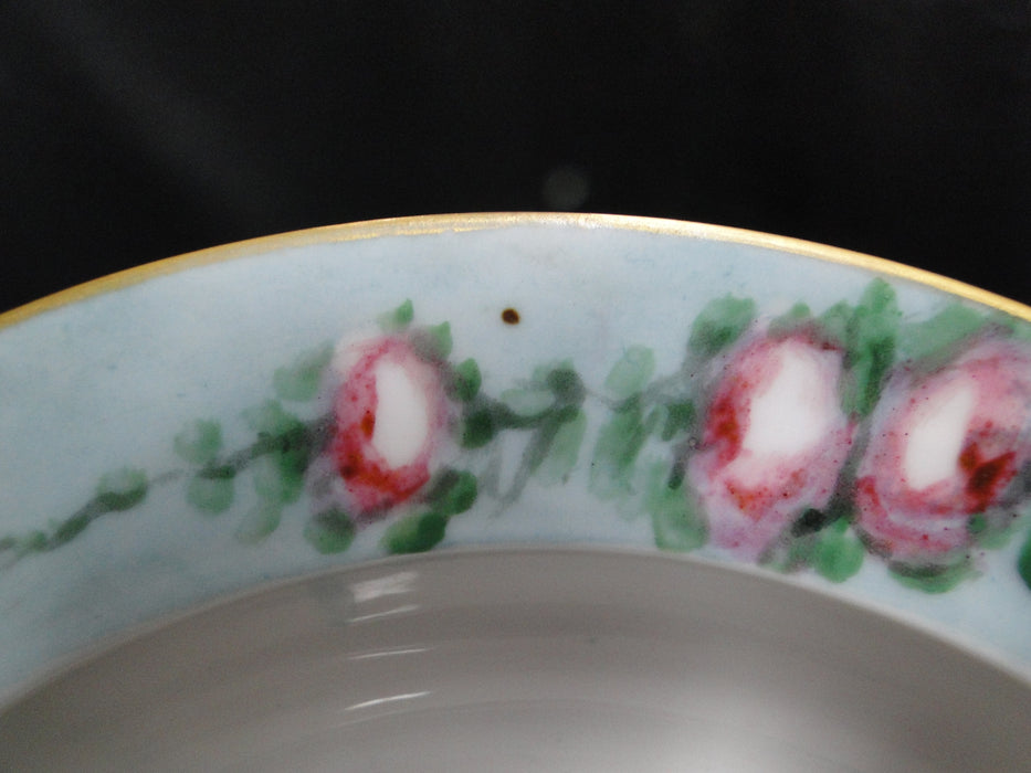 Krautheim Franconia Handpainted Pink Roses: Cereal Bowl, 6 3/8" x 1.5"