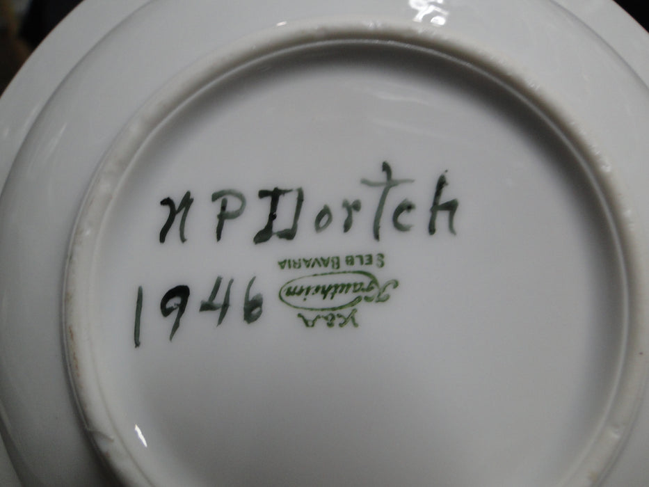 Krautheim Franconia Handpainted Pink Roses: Cereal Bowl, 6 3/8" x 1.5"