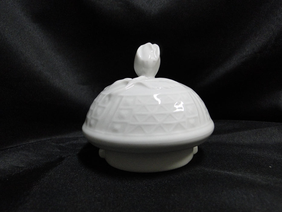 Hutschenreuther Dresden, White, Embossed: Coffee Pot & Lid, 10", As Is