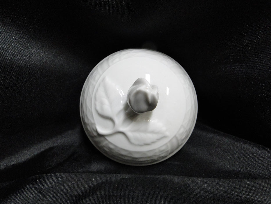 Hutschenreuther Dresden, White, Embossed: Coffee Pot & Lid, 10", As Is