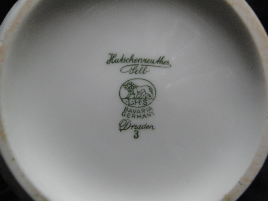 Hutschenreuther Dresden, White, Embossed: Coffee Pot & Lid, 10", As Is