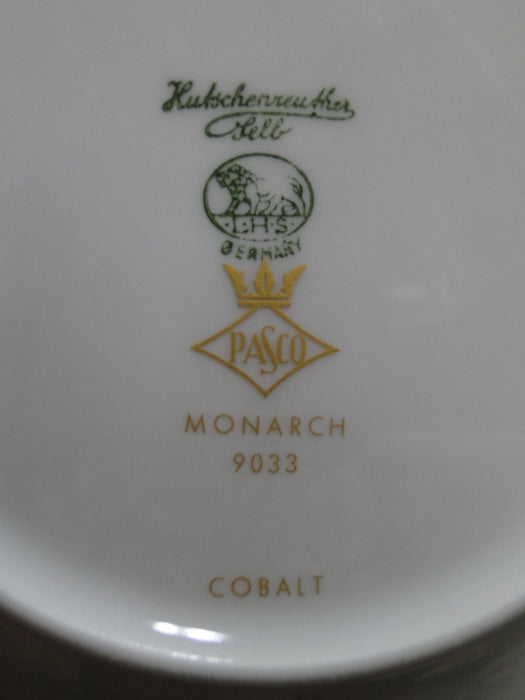 Hutschenreuther Monarch, Cobalt Blue & Gold Bands: Bread Plate, 6 1/8"