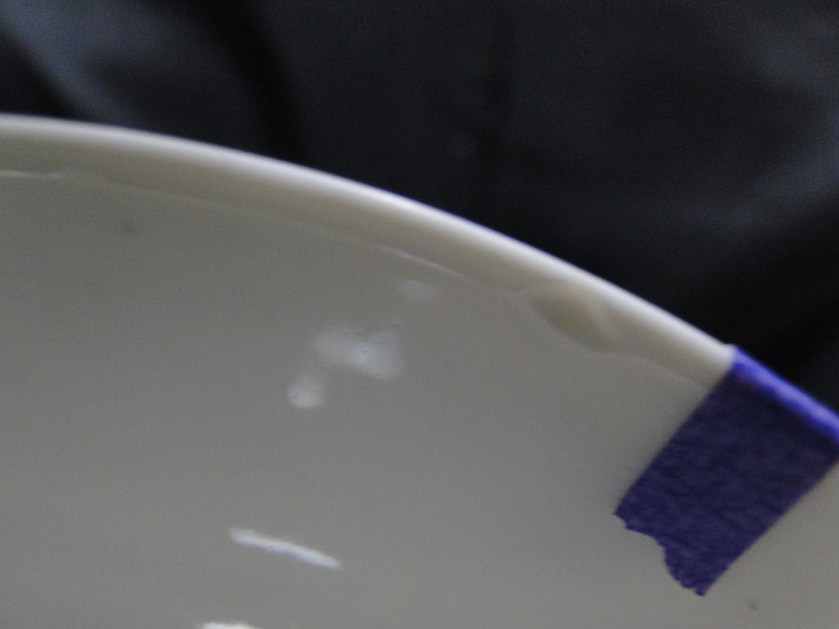 Hutschenreuther Dresden, White, Embossed: Cream Soup Bowl, No Saucer, As Is