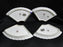 Lefton Antique Handpainted Pink Roses: Cigarette Holder & 4 Ashtrays Set, As Is