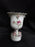 Lefton Antique Handpainted Pink Roses: Cigarette Holder & 4 Ashtrays Set, As Is