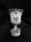 Lefton Antique Handpainted Pink Roses: Cigarette Holder & 4 Ashtrays Set, As Is