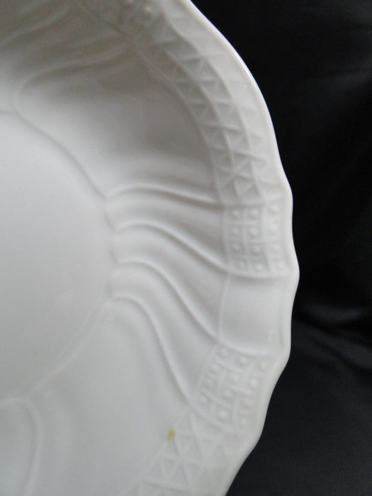 Hutschenreuther Dresden, White, Embossed: Fruit Bowl, 5 1/2", As Is