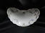 Karlsbad Austria, Blue Floral Swags, Gold Trim: Crescent Bone Plate, 6 1/4"