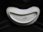 Karlsbad Austria, Blue Floral Swags, Gold Trim: Crescent Bone Plate, 6 1/4"