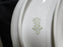 Karlsbad Austria, Blue Floral Swags, Gold Trim: Crescent Bone Plate, 6 1/4"
