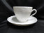 Hutschenreuther Dresden, White, Embossed: Cup & Saucer Set, 2 3/4" Tall, As Is