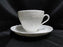 Hutschenreuther Dresden, White, Embossed: Cup & Saucer Set, 2 3/4" Tall, As Is