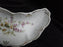 Germany Multicolored Florals, Gold Accents: Crescent Bone Plate, 6 1/2"