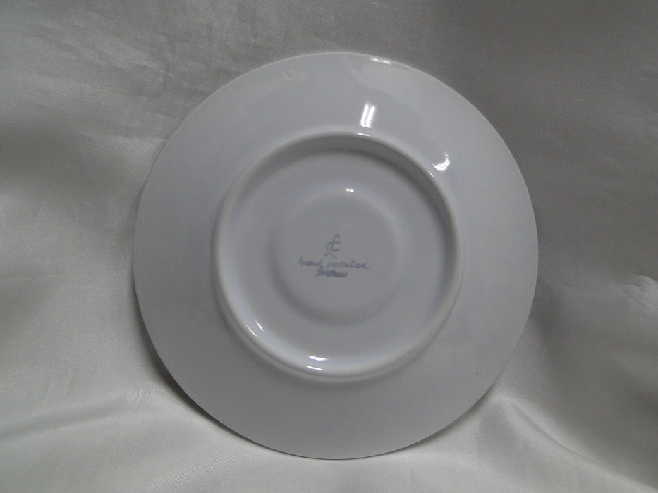 Longchamp Perouges, Light Blue w/ Bird & Flowers: 6 3/8" Saucer Only, Crazing