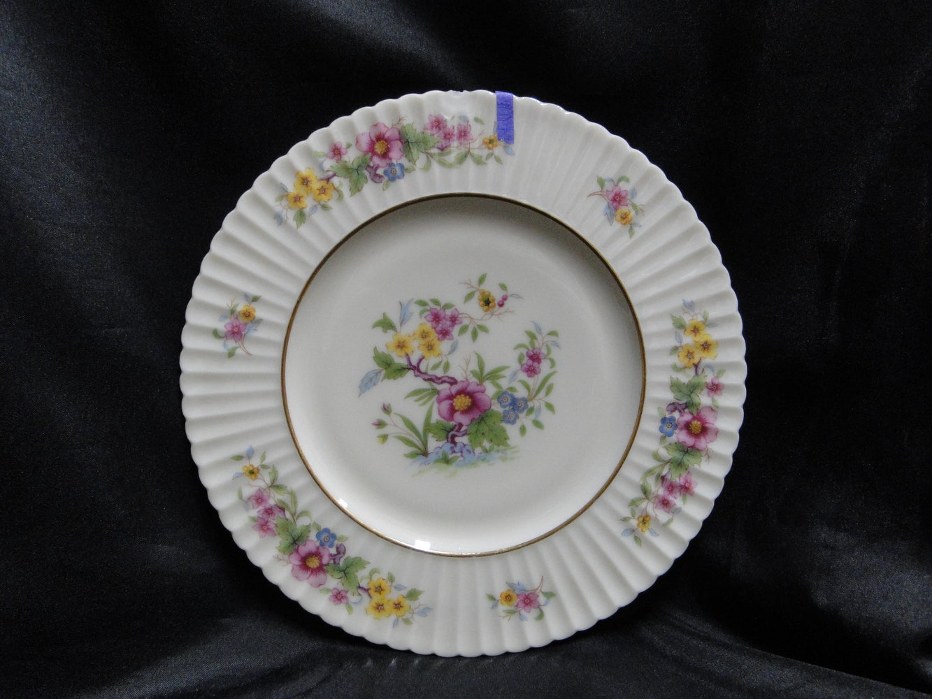 Lenox Sonnet, Florals, Fluted Rim, Gold Trim: Salad Plate, 8 1/2", As Is