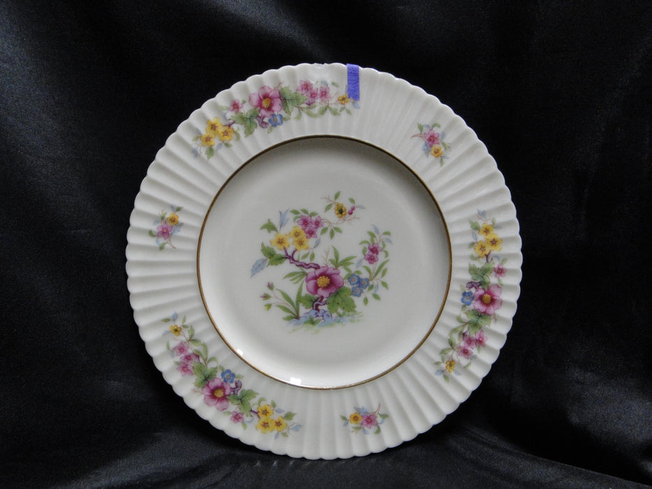 Lenox Sonnet, Florals, Fluted Rim, Gold Trim: Salad Plate, 8 1/2", As Is