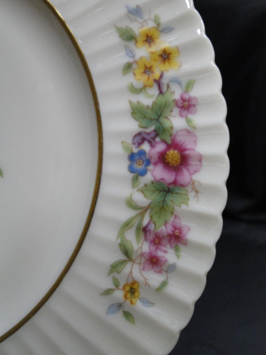 Lenox Sonnet, Florals, Fluted Rim, Gold Trim: Salad Plate, 8 1/2", As Is