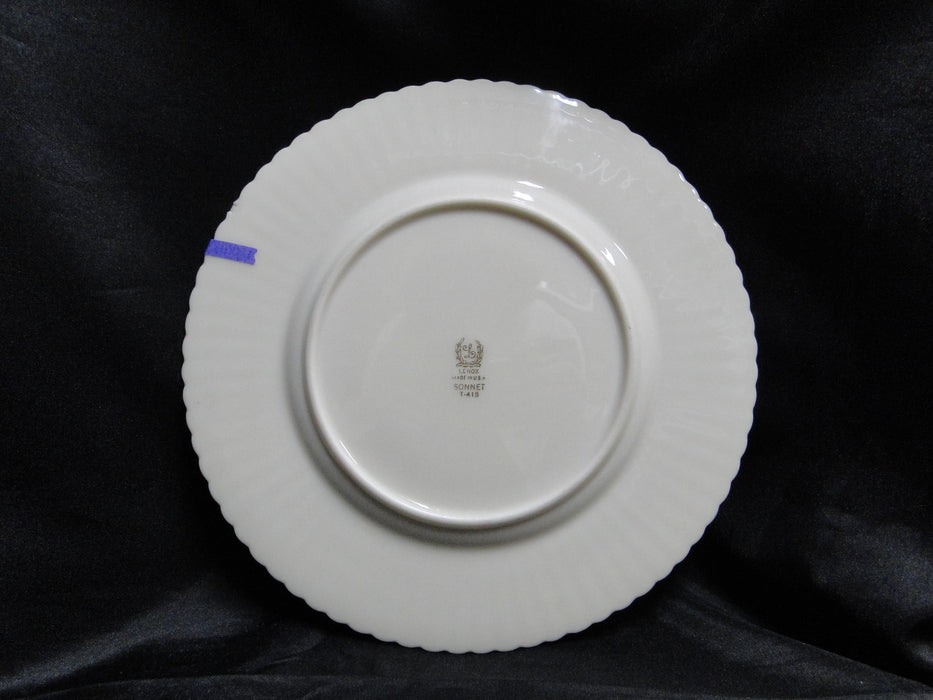 Lenox Sonnet, Florals, Fluted Rim, Gold Trim: Salad Plate, 8 1/2", As Is
