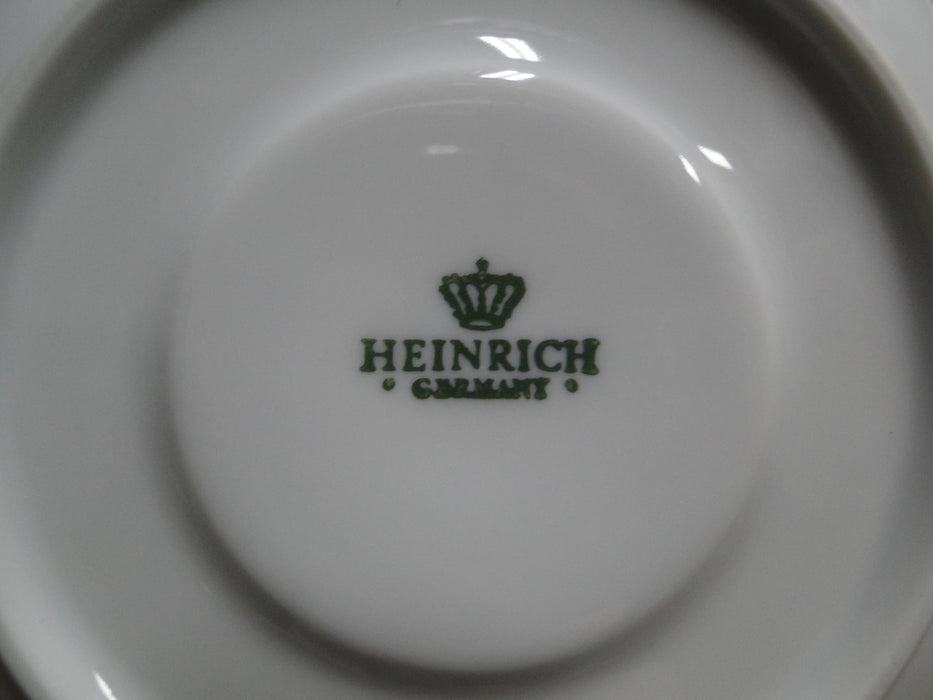 Heinrich Nanking, Coral Flowers w/ Green, Blue, Gold: 5 1/2" Saucer Only