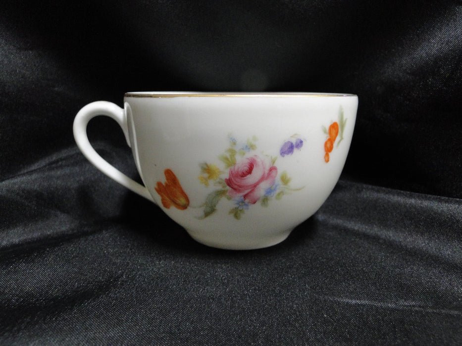 Krister Porzellan (KPM) KPM2, Multi Motif Florals: Cup & Saucer Set, 2 1/4"