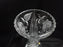 Echt Bleikristall, Clear w/ Gray Cut Roses: Vase, 3 3/4" x 7 1/4" Tall