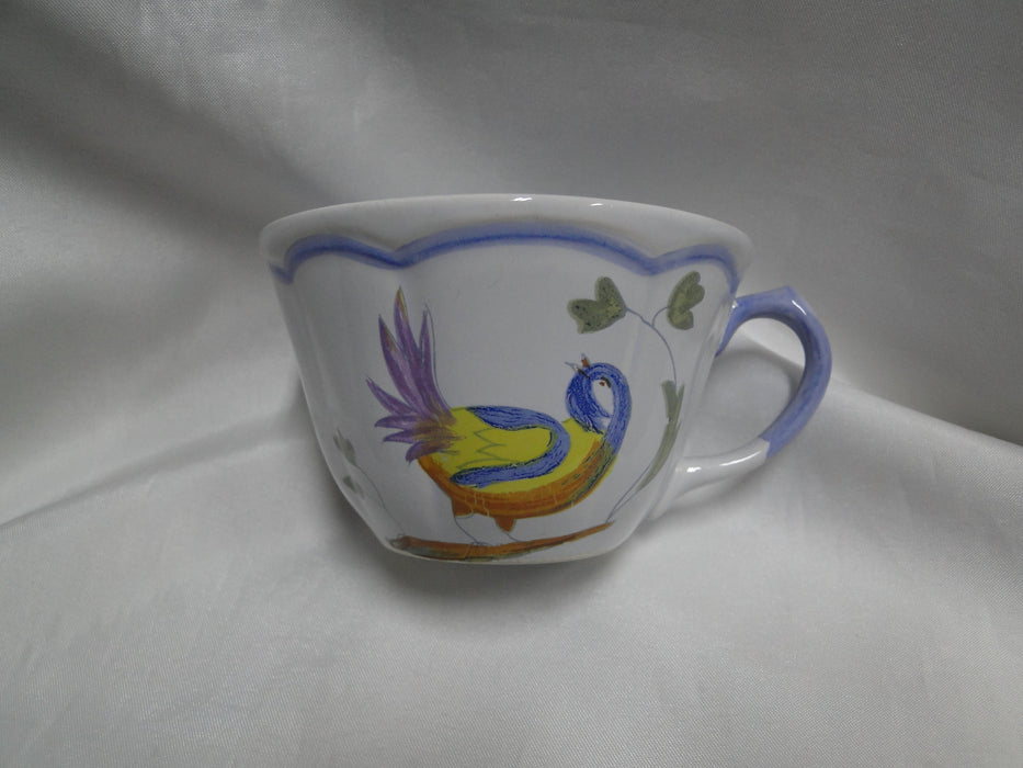 Longchamp Perouges, Light Blue w/ Bird & Flowers: 2 3/8" Cup Only, Flaw