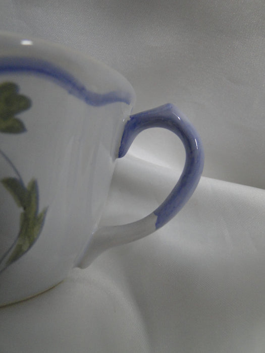 Longchamp Perouges, Light Blue w/ Bird & Flowers: 2 3/8" Cup Only, Flaw