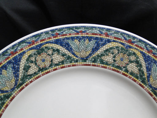 Mikasa San Marco, Mosaic Floral Border: Dinner Plate, 11", Crazing