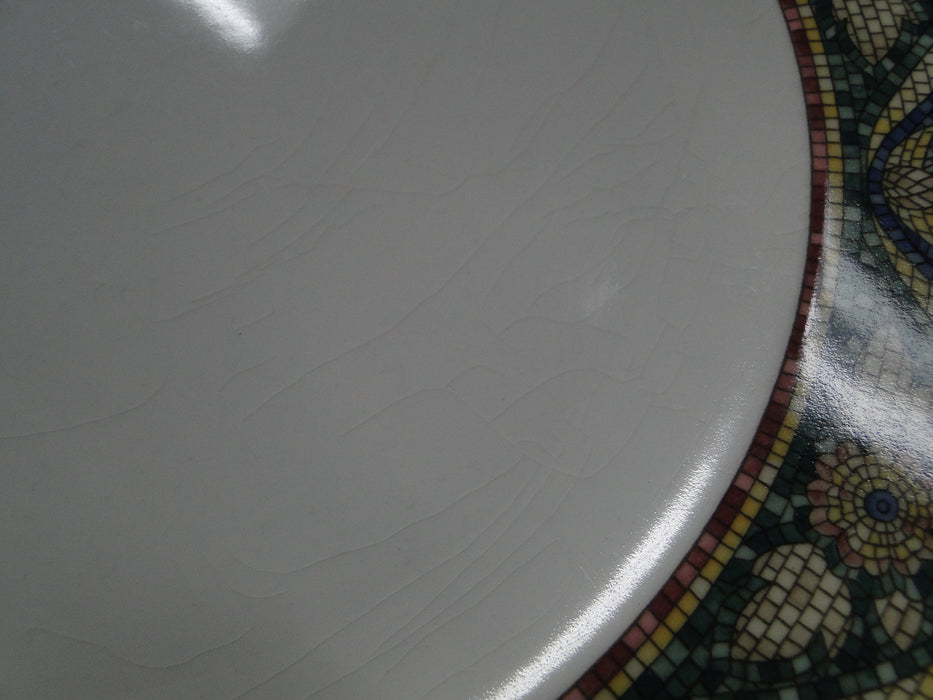 Mikasa San Marco, Mosaic Floral Border: Dinner Plate, 11", Crazing