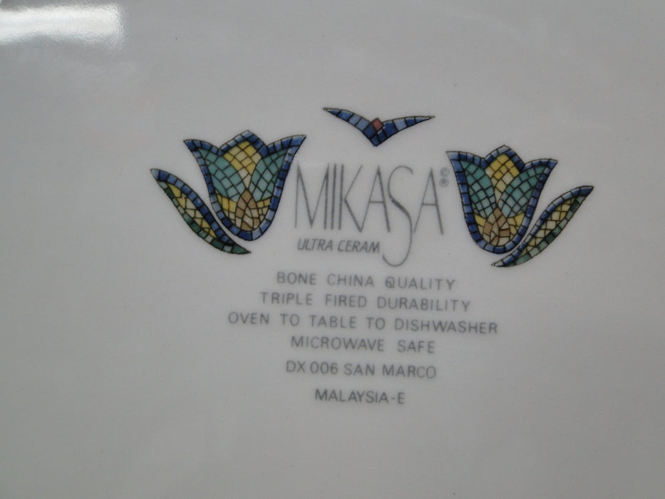 Mikasa San Marco, Mosaic Floral Border: Dinner Plate, 11", Crazing