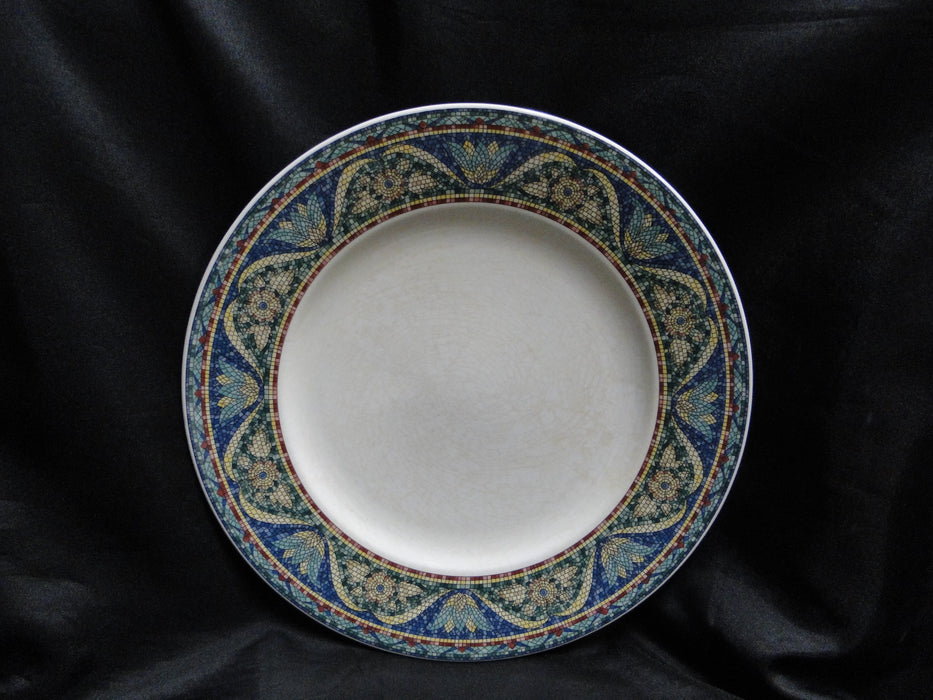 Mikasa San Marco, Mosaic Floral Border: Dinner Plate 11" Crazing & Discoloration