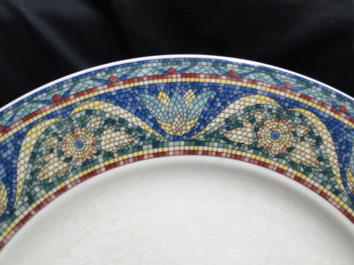 Mikasa San Marco, Mosaic Floral Border: Dinner Plate 11" Crazing & Discoloration
