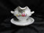 Krister Porzellan (KPM) KPM2, Multi Motif Florals: Gravy & Attached Underplate