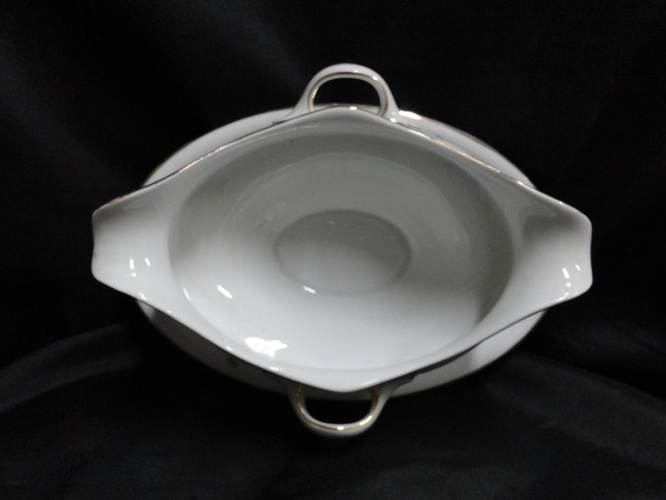 Krister Porzellan (KPM) KPM2, Multi Motif Florals: Gravy & Attached Underplate