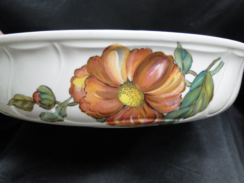 Villeroy & Boch Bouquet, Flowers, Insects: Round, Shallow Serving Bowl, 10"