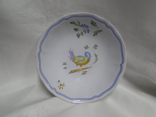 Longchamp Perouges, Light Blue w/ Bird & Flowers: Cereal Bowl, 6 1/8", As Is