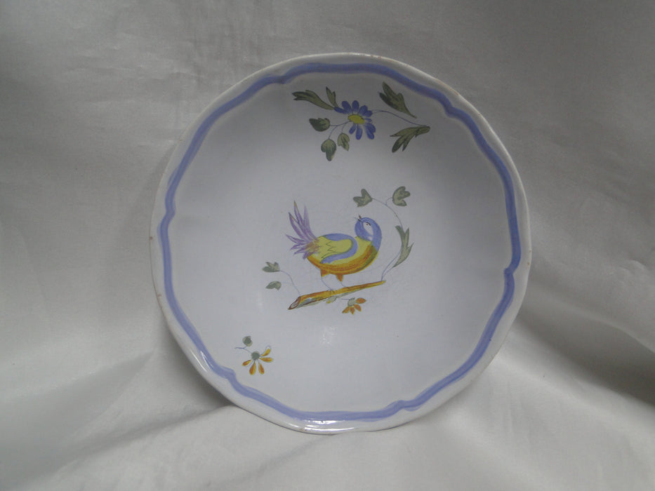 Longchamp Perouges, Light Blue w/ Bird & Flowers: Cereal Bowl (s), 6 1/8", As Is