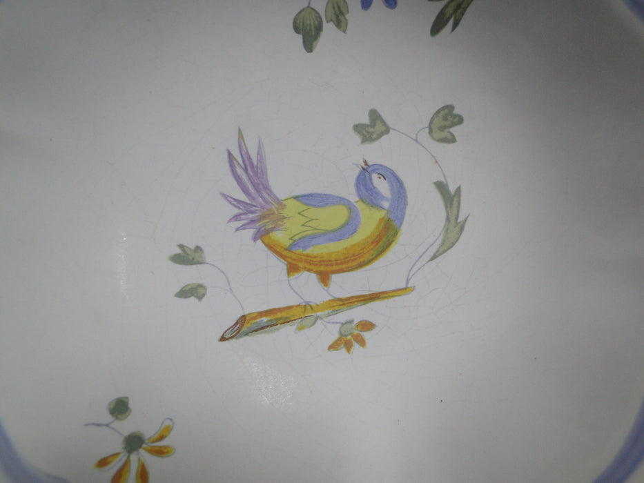 Longchamp Perouges, Light Blue w/ Bird & Flowers: Cereal Bowl (s), 6 1/8", As Is