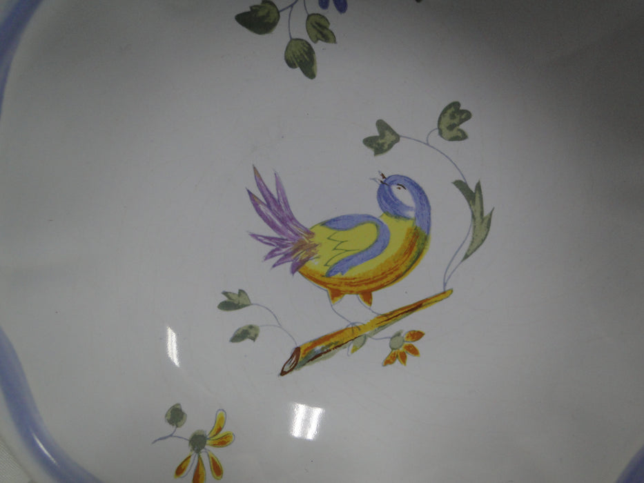 Longchamp Perouges, Light Blue w/ Bird & Flowers: Cereal Bowl (s), 6 1/8", As Is