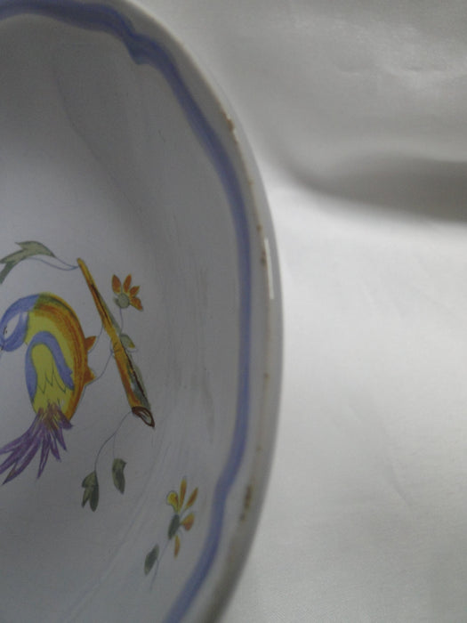 Longchamp Perouges, Light Blue w/ Bird & Flowers: Cereal Bowl (s), 6 1/8", As Is