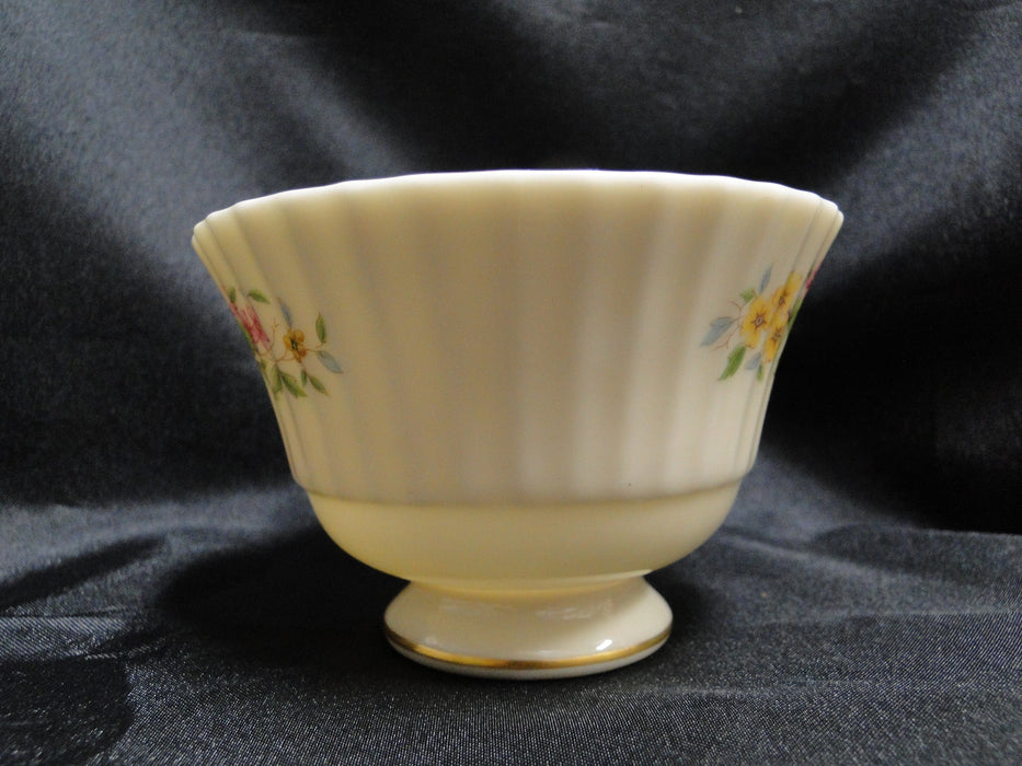 Lenox Sonnet, Florals, Fluted Rim, Gold Trim: Cup & Saucer Set, 2 1/2", Nick