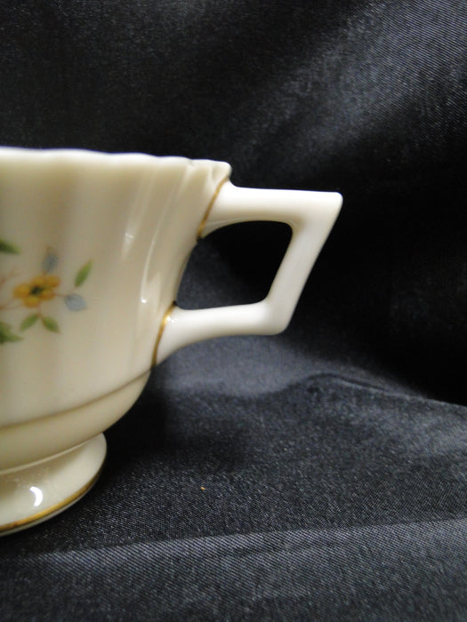 Lenox Sonnet, Florals, Fluted Rim, Gold Trim: Cup & Saucer Set, 2 1/2", Nick